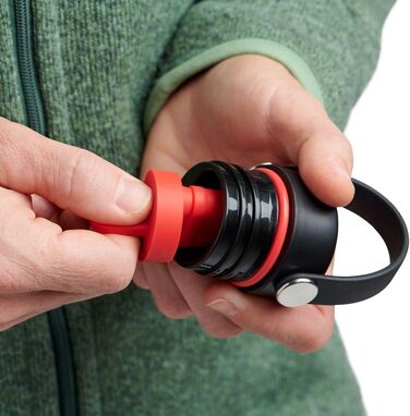 Пляшка для води 621 мл (21 унція) - Вакуумно-ізольована пляшка для води з нержавіючої сталі з гнучкою трубочкою-кришкою - Стандартна горловина - Біла 621 мл Біла