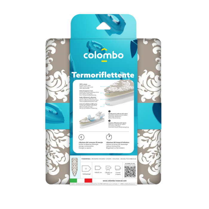 Чохол для прасувальної дошки Colombo Thermoreflectant 150 x 55 см (COP630)