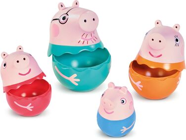 Набір для ванни Peppa Pig Сімейка свинок, іграшки для складання та купання, для малюків від 18 місяців
