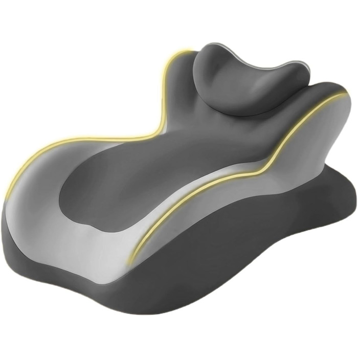 Преміальна подушка для читання ергономічна конструкція з піни з памяттю форми, забезпечує комфортне сидіння в ліжку, сприяє розслабленому вертикальному відпочинку, покращує положення тіла завдяки багатофункціональному чорному кольору