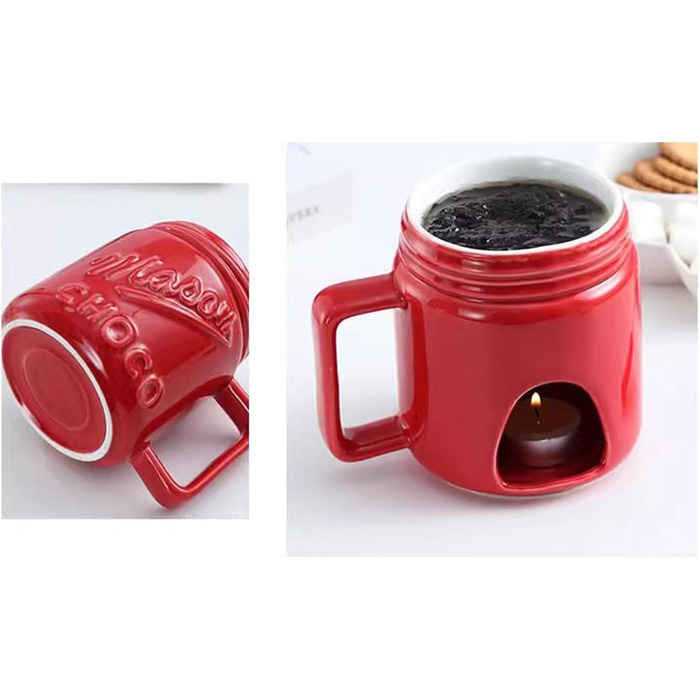 Високотемпературна керамічна кружка для десертів, для плавлення сиру, грілка з практичним декором для дому, сучасний аксесуар для кухонного начиння