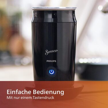 Капучинатор для гарячого та холодного молока на 2 капучино, антипригарне покриття, 500 Вт, 0,12 л, 15,1 х 15,1 х 21,7 см, чорний (