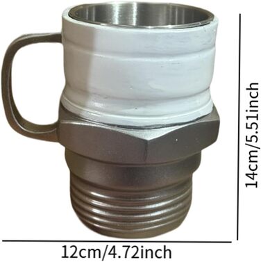 Чашка для свічок запалювання Rockible, чашка з нержавіючої сталі зі смоли, кавова кружка для автолюбителів