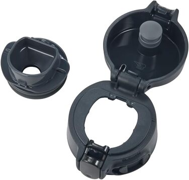 Пляшка для води, тумблер з нержавіючої сталі в один дотик, безшовна, 958,2 мл (950 мл), чорна 950 мл чорна, 95-BA