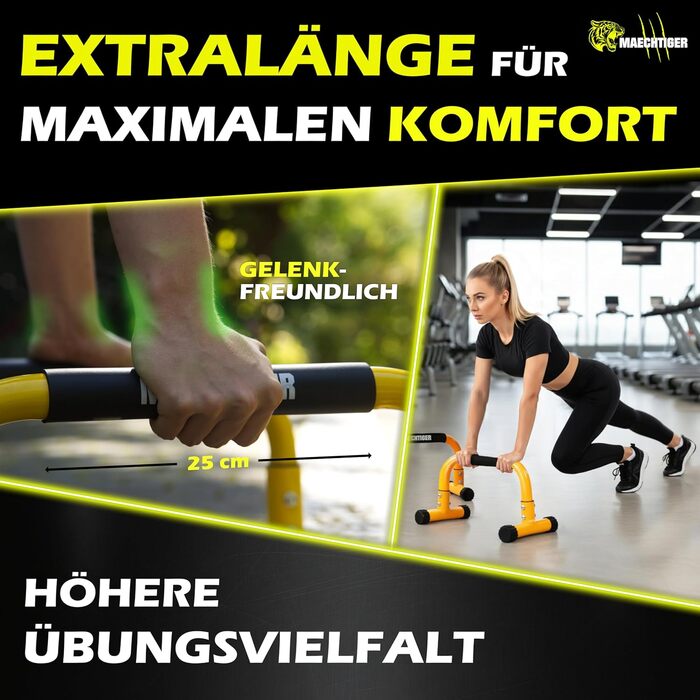 Преміум-паралелети - надзвичайно довгі ручки/бруси для віджимань зі сталі - не хитаються завдяки системі балансування - не ковзають та не завдають шкоди суглобам - для калістеніки, фітнесу, використання в приміщенні та на вулиці