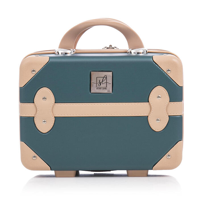 Бьюті-кейс Semi Line 10L Green-Navy (T5838-1)