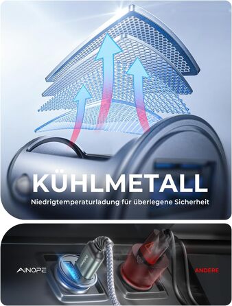 Автомобільний зарядний пристрій 4.8A 12v USB адаптер прикурювач USB супер міні швидкий зарядний пристрій металевий автомобільний з