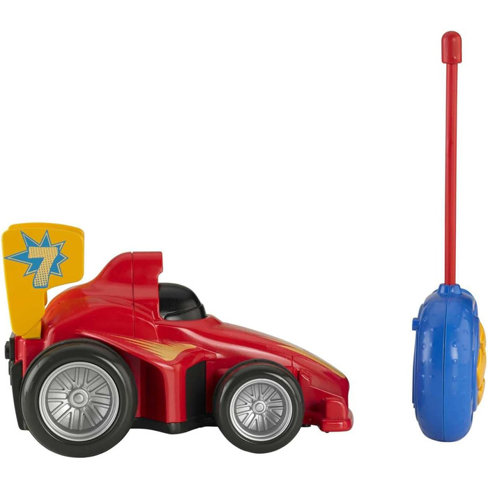 Машинка Fisher-Price на дистанційному управлінні від 3 років Моя перша машинка на дистанційному управлінні для дітей від 3 років Гоночна машинка на дистанційному управлінні Подарунок, 3 роки хлопчик, дівчинка Дитяча іграшка від 3 років, GVY94