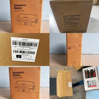 Сендвіч-машина HOUSNAT 3 в 1 - вафельниця, контактний гриль, сендвіч-машина - 1200 Вт з 5-швидкісним регулюванням температури - для бельгійських вафель - Антипригарне покриття - ідеально підходить для сніданку, кемпінгу та багато іншого Чорний