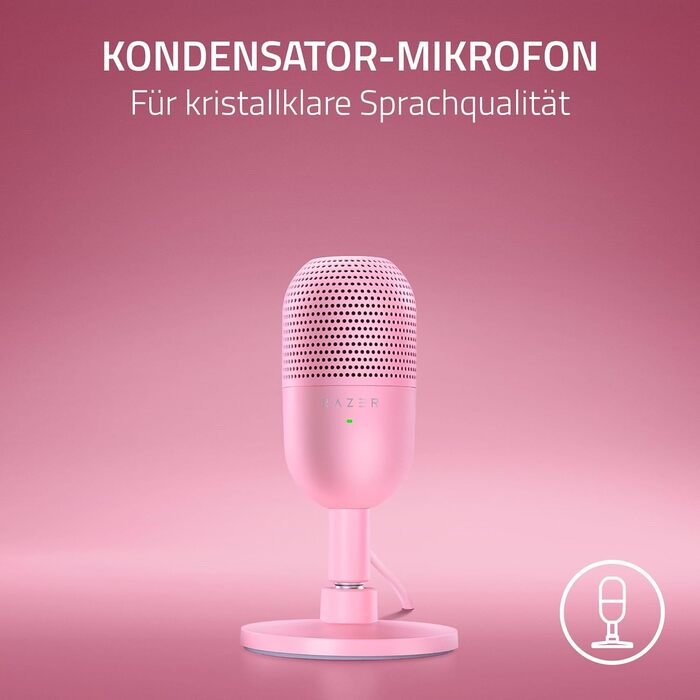 Ультракомпактний USB-мікрофон (14-мм суперкардіоїдний конденсаторний мікрофон, датчик вимкнення/включення зі світлодіодним індикат