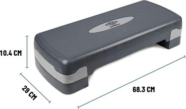 Степер Umbro для домашнього використання, регульований 10-15 см Step Up з нековзною поверхнею Фітнес-степер для реабілітації та тренувань Компактний та стабільний 68,3 x 29 x 10,4 см