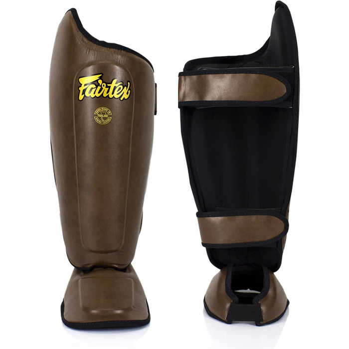 Щитки для гомілок Fairtex Muay Thai SP8 для Muay Thai MMA K1 M коричневі