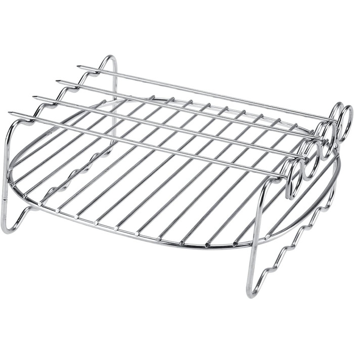 Стійка для фритюрниці Ninja, шампури Деко для випікання для штабельованої фритюрниці Cosori 3.8 л Заміна решітки для барбекю двошарова