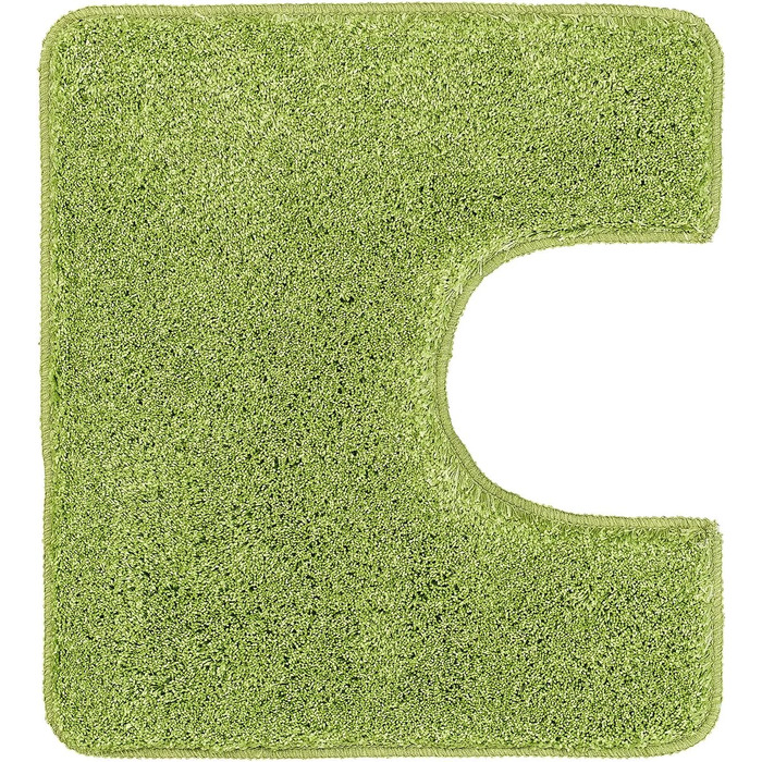 Килимок для ванної кольору ківі, поліестер, 70x120x3 см, 4004478264663 120 см (прямокутний) кольору ківі, 70 шт., 120