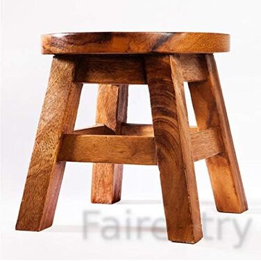 Дитячий стілець FairEntry, табурет, дитячий стілець з масиву дерева з мотивом овець, висота сидіння 25 см для нашої дитячої групи