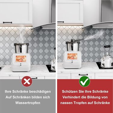 Для Monsieur Cuisine Connect та Smart, Steam Diversion без BPA, аксесуари для перенаправлення пари для MCC та MCS, Захист від насадок для перенаправлення пари Кухонні настінні шафи Steam Diversion для Monsieur Cuisine Connect/Smart/Trend