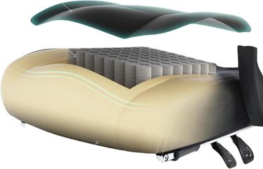 Ігрове крісло Dowinx з підігрівом та масажем поперекової опори, ігрове крісло з пружинними подушками та підставкою для ніг, крісло для ПК з високою спинкою для дорослих, темне