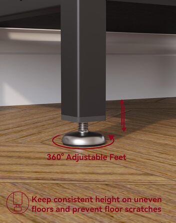 Книжкова полиця YMYNY, окремостояча полиця з 3 полицями, міцна X-подібна рама, регульовані ніжки, легке складання, 402975 см, для вітальні, спальні, кухні, кабінету, ванної кімнати, чорна HST008B