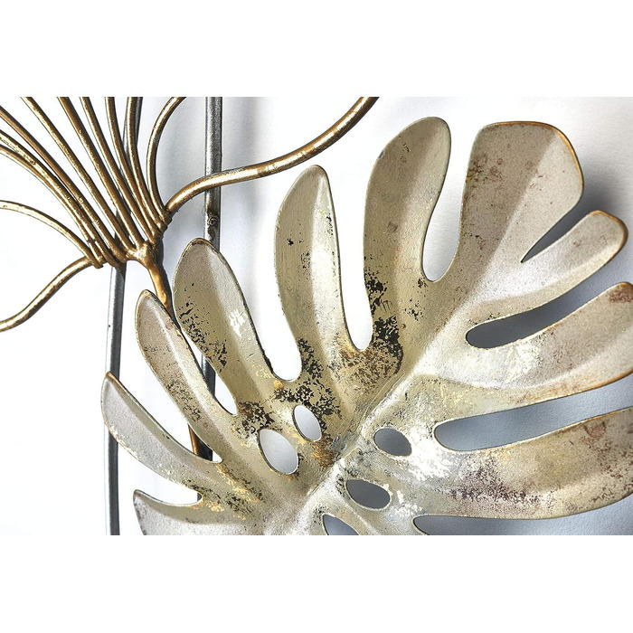 Коболо настінний фотошпалери настінне оздоблення металеві картини настінне мистецтво сучасне - MONSTERA - металл - 29x74 см - чорн