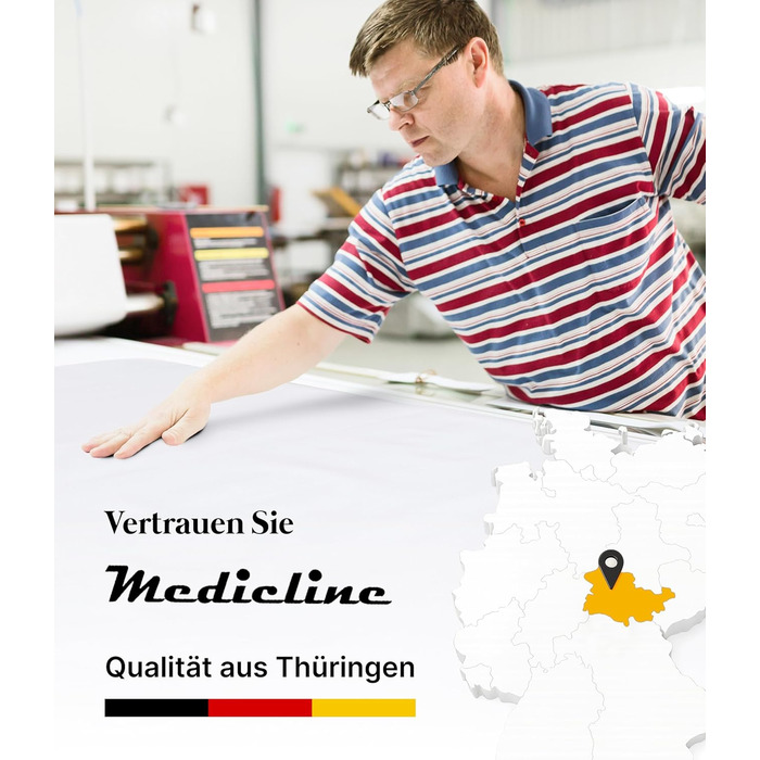 Подушка для підняття ніг Medicline Ергономічна підйомна подушка для розслаблення та покращення кровообігу Дихаюча, підходить для алергіків, сертифікована Oeko-TEX Зроблено в Німеччині