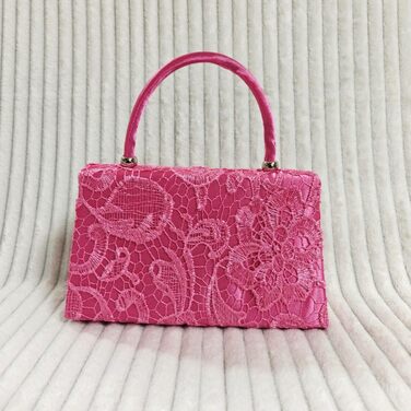 Нова з біркою вінтажна сумочка з мереживом, квітковим принтом, для нареченої, на весілля, вечірня, святкова, клатч, сумка на плече, біла, середнього розміру, ніжно-рожева, 9