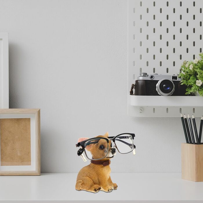 Підставка для склянок з полірезини з собачою тематикою, тримач для настільних склянок, настільна прикраса з мотивом собаки для склянок та дрібних аксесуарів, прикраса для столу в домашньому офісі