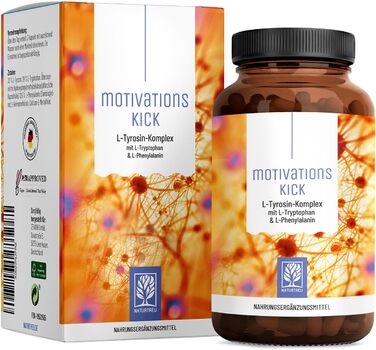Капсули L-триптофану NATURTREU, L-тирозин, L-фенілаланін
