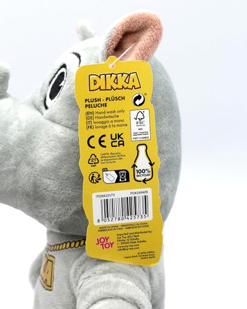 М'яка іграшка Носоріг Dikka 13x126 см