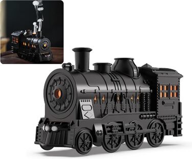 Дифузори для ефірних масел, зволожувач повітря локомотив 300 мл з пультом дистанційного керування, форма тяги, 2 режими освітлення