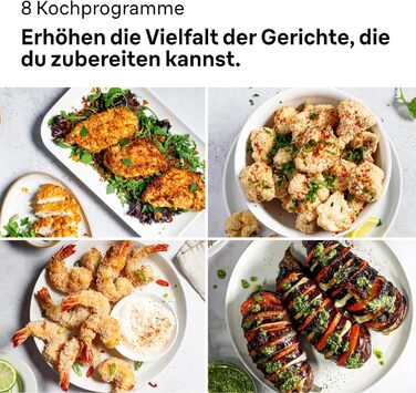 Аерофритюрниця Braun MultiFry 5 для здорового приготування страв, 8 програм, чаша 6 л без PFAS, 80-200 C, 1700 Вт, матово-чорна (HF 5034I BK)