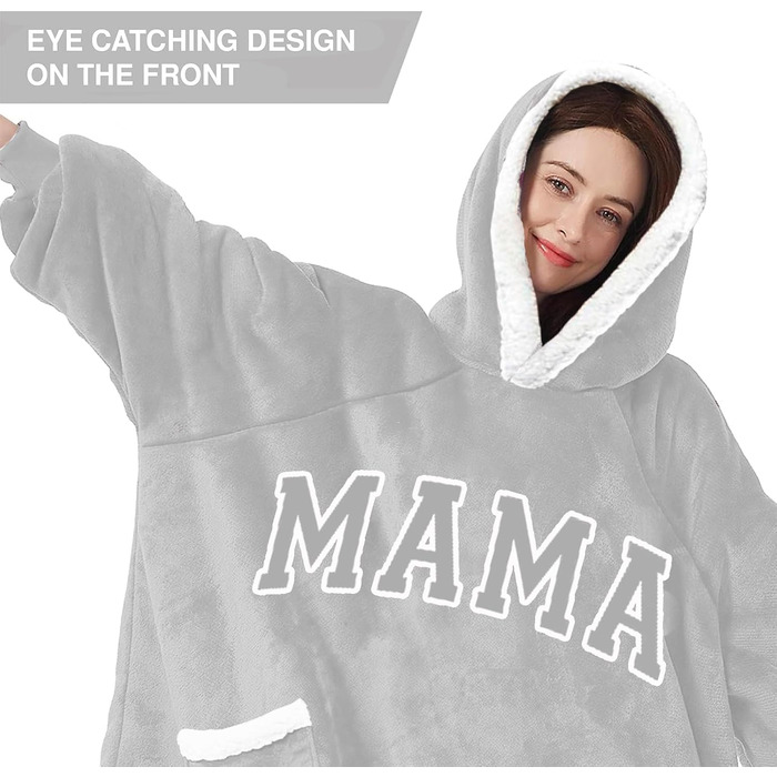 Подарунки для мами, Плед з худі для найкращої мами, Подарунки на День матері, Подарунок на день народження мами, Подарунок на День матері, Різдво