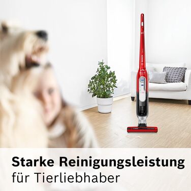 Акумуляторний пилосос Bosch Athlet Zoo'o BCH6ZOOO, пилосос для домашніх тварин, без мішка, ідеально підходить для прибирання шерст