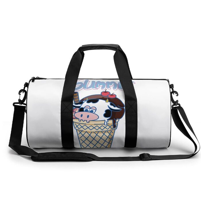 Дорожня сумка-рюкзак Весела корова з мультяшним дизайном для чоловіків та жінок, спортивна сумка, сумка для подорожей