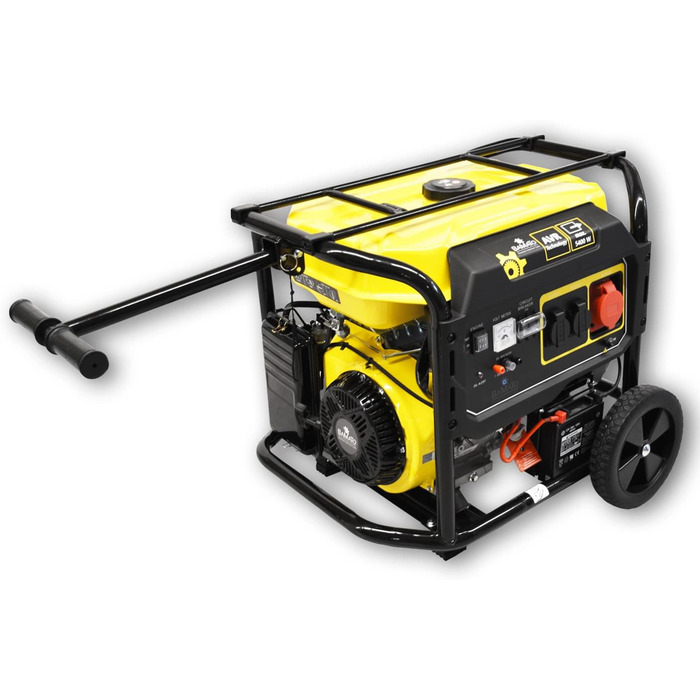 Генератор BAMATO BGE-5400 Інверторний генератор Технологія AVR 4-тактний бензиновий двигун 420 куб.см 12,2 к.с. 5400 Вт Роз&39єми 1 x 400 В, 2 x 230 В та 1 x 12 В постійного струму