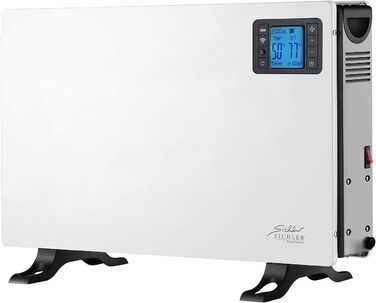 Електричний обігрівач Sichler для побутової техніки конвекторний обігрівач з Wi-Fi, 2000 Вт, додаток, голосове керування, дистанційне керування (електричний обігрівач, електричний радіатор, променевий обігрівач)