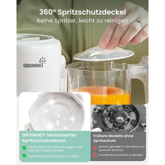 Дитяча харчова машина GROWNSY – пароварка, блендер і стерилізатор 3-в-1