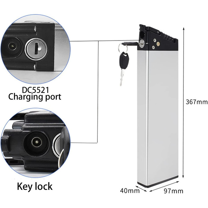 Акумулятор для електровелосипеда 36В / 48В для складних моделей RichBit TOP-860, TOP-016, RT-730