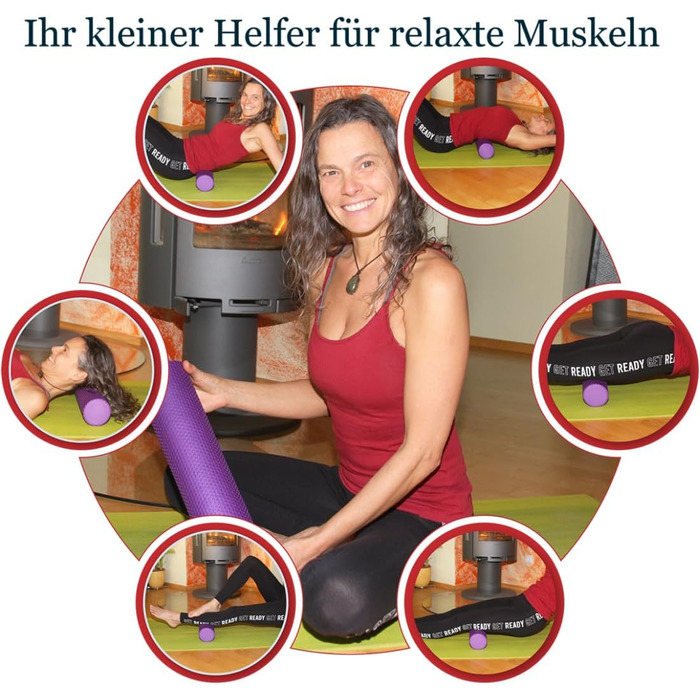 М&39який фасційний валик для масажу спини та хребта розгинач спини Ø9,5 см x 43 см, йога, пілатес, фасційний піноматеріал для болю в шиї та спині, терапія тригерних точок