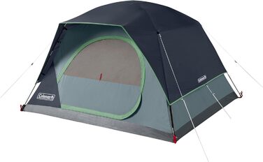 Намет Coleman Skydome 4 особи – швидке встановлення, WeatherTec, 3 сезони, синій, 2,4 × 2,1 м