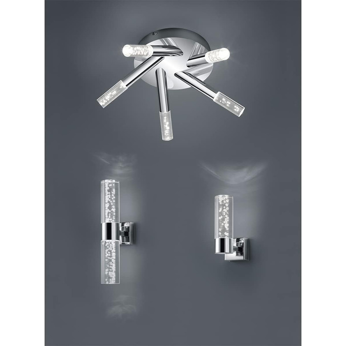 Стеля LED-світильник Trio Bolsa 682410506, метал хром, 5 шт. 3.1 Вт