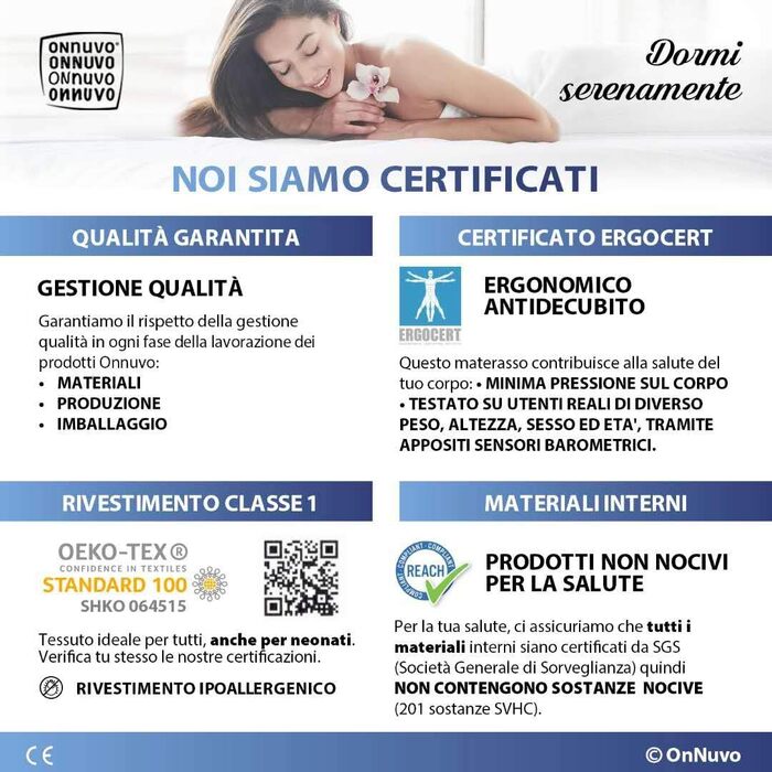 Матрац, 25 см, виготовлений з високощільної гелевої піни з ефектом пам&39яті, 60-65 кг/м, натуральний бамбуковий латекс, 70-75 кг/м, безперервні пружини, 7 зон, ортопедичний, гіпоалергенний, Latex Milano 160x200x25