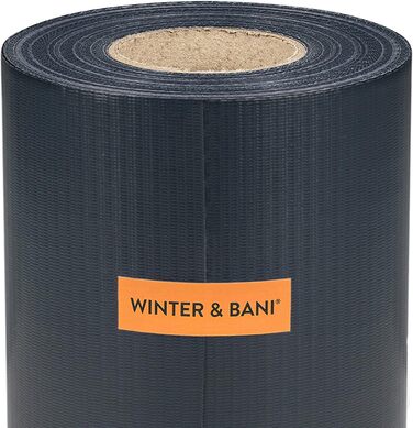 Паркан Winter & Bani Privacy Strip М'який ПВХ 50 м x 19 см в т.ч. 26 затискачів, Огорожа для конфіденційності, Захисна смуга для подвійних барних килимків, Плівка для огорожі для приватності, різні кольори (50 м, антрацит) 50 м (М'який ПВХ) Антрацит