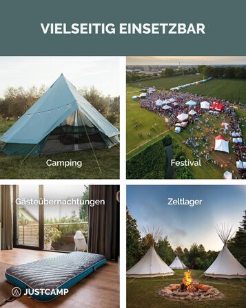 Спальний мішок Justcamp Melvin XXL 4 для дорослих, кемпінговий спальний мішок 3 сезони, м&39ятний