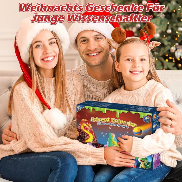 Адвент-календар Sakmilu 2025 Експерименти для дітей, 24 наукові пригоди
