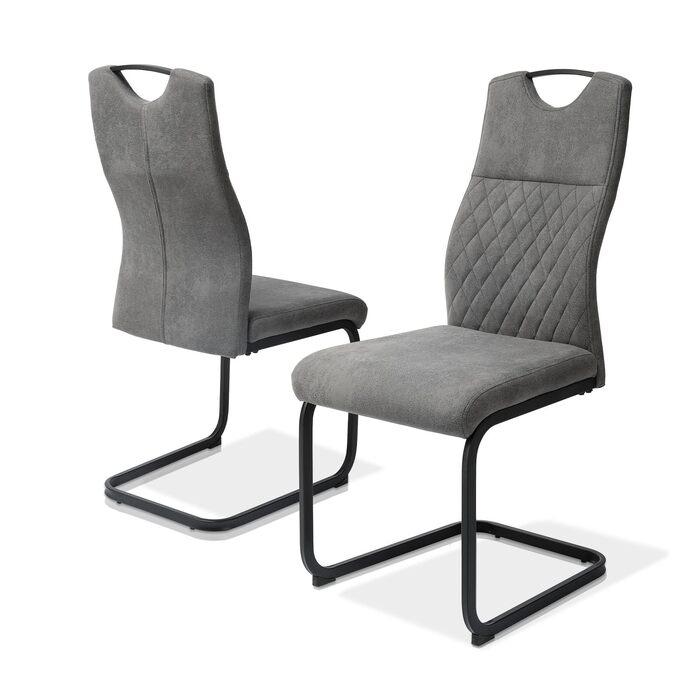 Обідні стільці JIEXI, комплект з 4 шт. , консольні стільці з високою спинкою, м&39які бічні стільці, стільці для вітальні, 150 кг (2 місця)