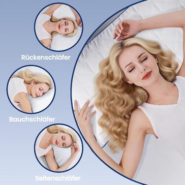 Подушки CELESTA 80x80, комплект з 2 шт. - Подушки з мікрофібри готельної якості на блискавці, пухнасті подушки для сну, дихаючі, можна прати, сертифіковані Oeko 80x80 (комплект з 2 шт.)