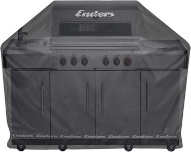 Преміальний захисний чохол Enders для грилів UNIQ PRO, MONROE PRO 34, KANSAS II PRO 34 та BOSTON 4 K, водонепроникний поліестер (600D) з UV-захистом, 130 x 55 x 115 см, 5696 Single