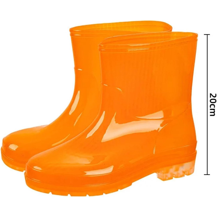 Гумові чоботи Speed Dry Kitchen, без підкладки, чоловіче робоче гумове взуття, нековзне водне взуття для дорослих, розмір 41, помаранчевий 02