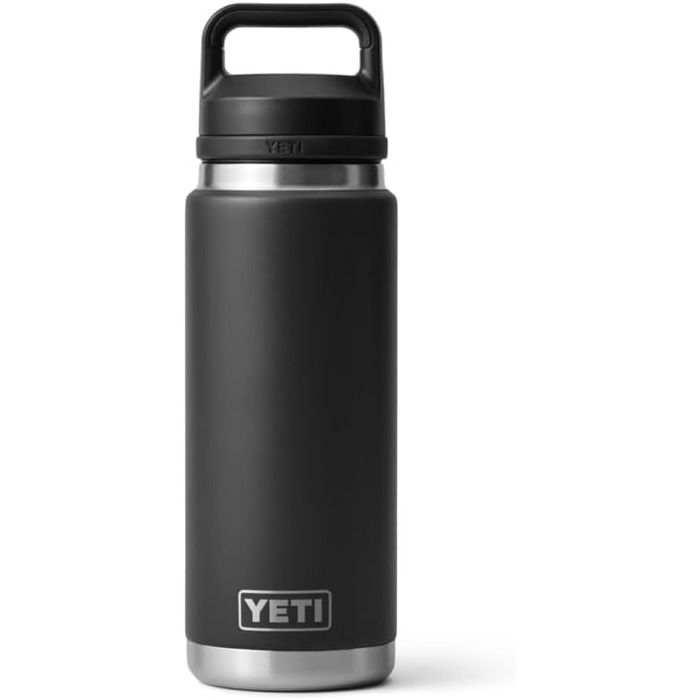 Пляшка YETI Rambler з кришкою Chug, чорна, 769 мл (26 унцій)