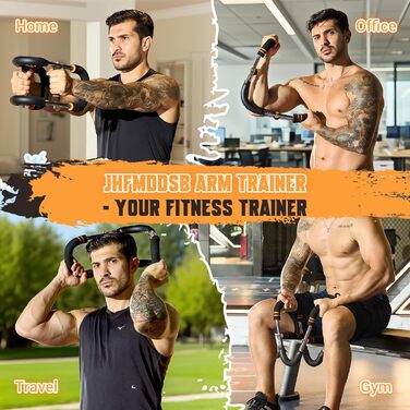 Тренажер для рук Twister Arm, регульований, 6 рівнів опору (13,654,4 кг) Тренажер для рук та грудей Twister Arm з 4 пружинами та постером для чоловіків та жінок, пристрій для тренування грудей з затискачами для грудей, силою м&39язів та рук